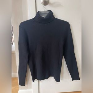 NEW RALPH LAUREN Women’s Black Fitted Turtleneck Sweater